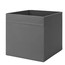DRÖNA ДРЁНА Коробка, темно-серый33x38x33 см