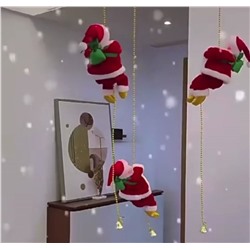 Санта-Клауса, поющие вверх и вниз украшения Санта-Клауса с музыкой  размер : 100см ( проволока ) и 25См ( Дед мороз )
