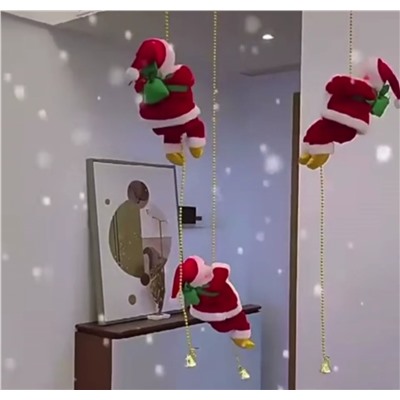 Санта-Клауса, поющие вверх и вниз украшения Санта-Клауса с музыкой  размер : 100см ( проволока ) и 25См ( Дед мороз )