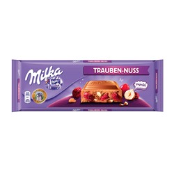 Шоколад Milka Raisins & Hazelnuts с изюмом и фундуком, 270 г