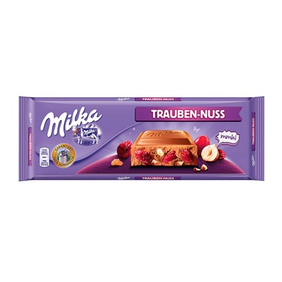 Шоколад Milka Raisins & Hazelnuts с изюмом и фундуком, 270 г