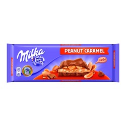 Шоколад Milka Peanut Caramel с арахисовой карамелью, 276 г