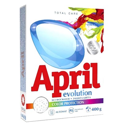 Сонца April Стиральный порошок Evolution color protection Автомат 400г