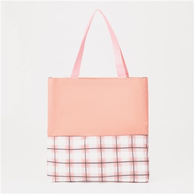 Набор рюкзак на молнии, шопер, сумка, косметичка, цвет персиковый