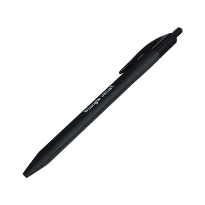 Ручка шариковая автоматическая Berlingo "Triangle Velvet" (NEW) трехгран. корпус син 0,7мм