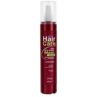 Витэкс Professional Hair Care Лак для волос МaxiОбъём сверхсильной фиксации с D-пантенолом и протеинами риса 215 мл