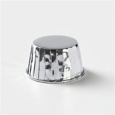 Форма для выпечки круглая Доляна «Серебро», d=6,5 см, цвет серебристый