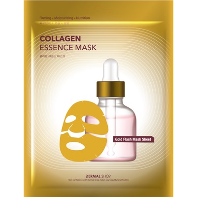 [DERMAL] Маска для лица фольгированная КОЛЛАГЕН Collagen Essence Mask Gold Foil, 30 мл