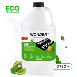 Жидкое средство для мытья пола WONDER LAB, эко, с ароматом киви и листьев айвы, концентрированное, 3780 мл