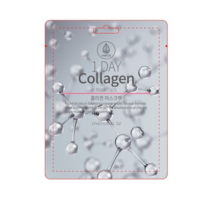[MED B] НАБОР Маска для лица тканевая КОЛЛАГЕН 1-Day Collagen Mask Pack, 27 г х 10 шт.