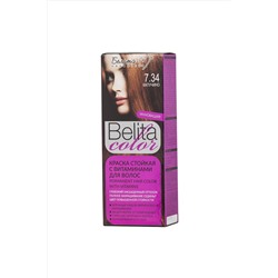 Белита-М Belita Color Стойкая краска с витаминами для волос тон №7.34 Капучино