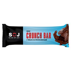 Батончик SOJ Energy Crunch Bar с тёмным шоколадом, 40 г