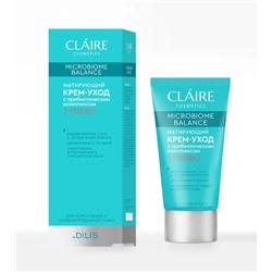 Claire Cosmetics Microbiome Balance Матирующий крем-уход для нормальной и комбинированной кожи 50мл
