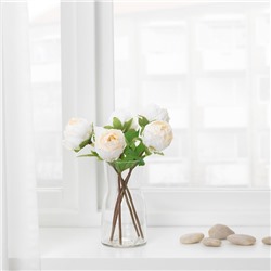 SMYCKA СМИККА, Цветок искусственный, Пион/белый, 30 см