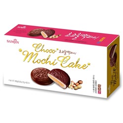 Моти SAMJIN Choco Mochi Cake в шоколаде с арахисом, 31 г (6 шт)