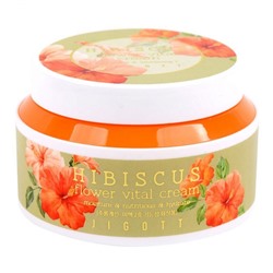 Jigott Крем для лица с экстрактом гибискуса / Hibiscus Flower Vital Cream, 100 мл