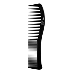 Ollin Расческа-гребень для волос 396857, пластик, черный, 19 см