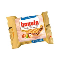Вафли Ferrero Hanuta с шоколадно-ореховой начинкой, 44 г