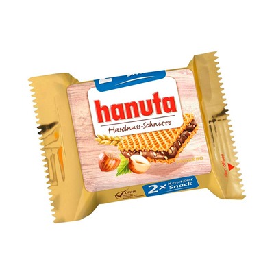 Вафли Ferrero Hanuta с шоколадно-ореховой начинкой, 44 г