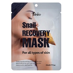 THINKCO Маска-салфетка для лица с экстрактом муцина улитки SNAIL RECOVERY MASK