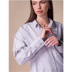 Свободная блузка из легкой ткани в полоску
