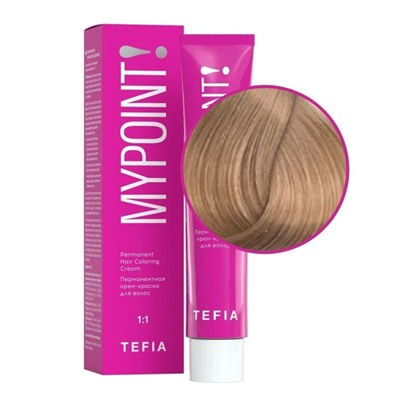 TEFIA Mypoint 9.8 Перманентная крем-краска для волос / Очень светлый блондин коричневый,  60 мл
