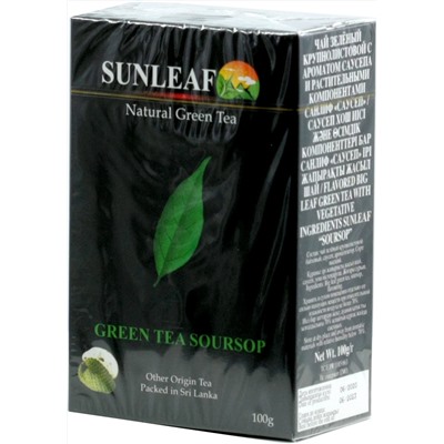 SUNLEAF. Green Tea Soursop 100 гр. карт.пачка