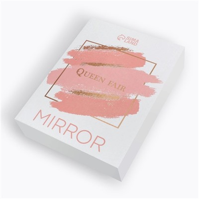 Зеркало с подставкой для хранения «BAMBOO», на гибкой ножке, зеркальная поверхность 16,5 х 19,5 см, цвет коричневый/серебристый