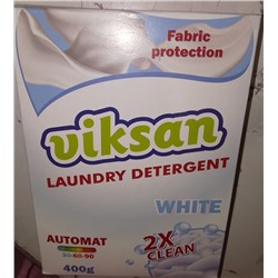 Стиральный порошок"VIKSAN" 2X CLEAN WHITE, 400г