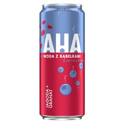 Газированный напиток Coca-Cola AHA с ароматом черника-гранат (без сахара), 330 мл