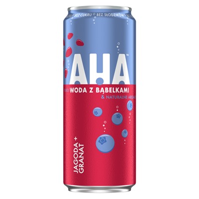 Газированный напиток Coca-Cola AHA с ароматом черника-гранат (без сахара), 330 мл