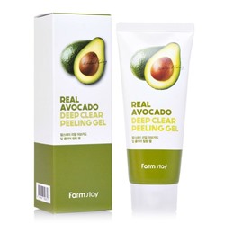 Отшелушивающий гель с экстрактом авокадо FARMSTAY Real Avocado Deep Clear Peeling Gel, 100 мл.