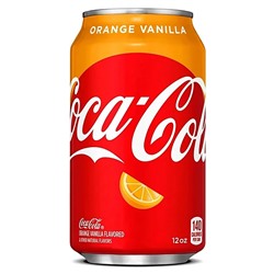 Газированный напиток Coca-Cola Orange Vanilla со вкусом апельсина и ванили, 355 мл