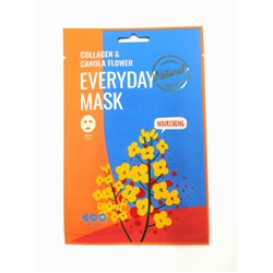 [DEARBOO] Маска для лица тканевая КОЛЛАГЕН И ЦВЕТОК КАНОЛЫ Collagen&Canola Flower Everyday Mask, 27 мл