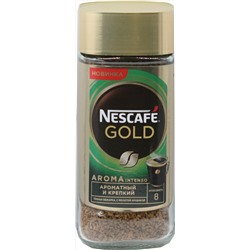 Nescafe. Gold Aroma Intenso 85 гр. стекл.банка