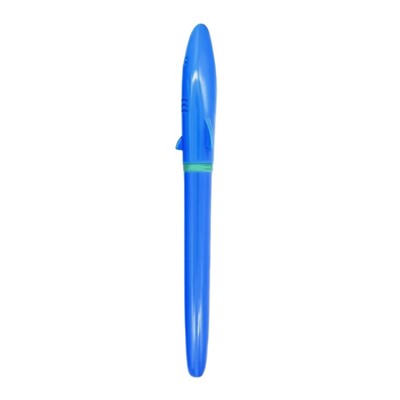 Ручка перьевая ШКОЛЬНАЯ, deVENTE Shark М с 1 баллончиком 0,8 мл, синий/черный, МИКС х 4 цвета, картонная коробка