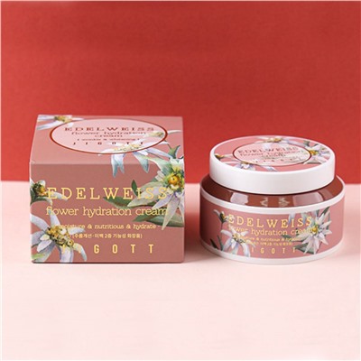Jigott Увлажняющий крем для лица с экстрактом эдельвейса / Edelweiss Flower Hydration Cream, 100 мл