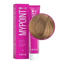 TEFIA Mypoint 8.37 Перманентная крем-краска для волос / Светлый блондин золотисто-фиолетовый, 60 мл