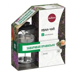 Иван-чай "Утренняя роса" с черным френч-прессом