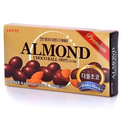 Миндаль в молочном шоколаде Lotte Almond Choco Ball, 46 г