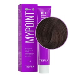 TEFIA Mypoint 6.81 Гель-краска для волос тон в тон / Темный блондин коричнево-пепельный, безаммиачная, 60 мл