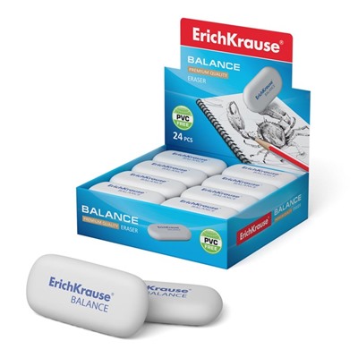 Ластик ErichKrause Balance Mini, 40 х 22 х 12 мм, мягкий, гипоаллергенный