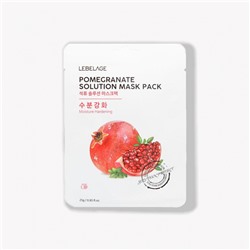 [LEBELAGE] Маска для лица тканевая ГРАНАТ Pomegranate Solution Mask Pack, 25 г