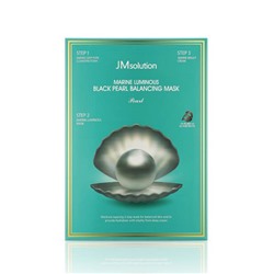 JM SOLUTION MARINE LUMINOUS BLACK PEARL BALANCING MASK 1.5ml+1.5ml+27ml Увлажняющая маска с черным жемчугом 1,5м+1,5мл+27мл