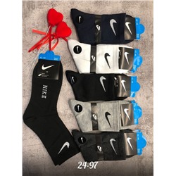 Мужские носки спорт. Хлопок. Размер 41-46. Nike