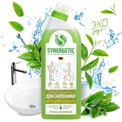 Средство биоразлагаемое для мытья сантехники SYNERGETIC Зеленая сила, 0,7л чайное дерево и эвкалипт