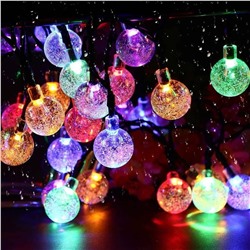 Новогодняя светодиодная гирлянда шарики 40 лампочек 5м