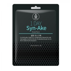 [MED B] НАБОР Маска для лица тканевая ЗМЕИНЫЙ ЯД 1-Day Syn-Ake Mask Pack, 27 г х 10 шт.