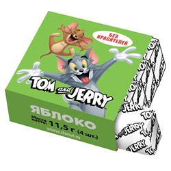 Жевательные конфеты Tom and Jerry со вкусом яблока, 11,5 г