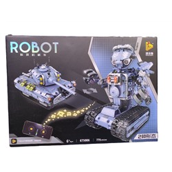 Конструктор "Creator Robot " Робот танк - вездеход трансформер на дистанционном управлении 2 в 1, 779 деталей